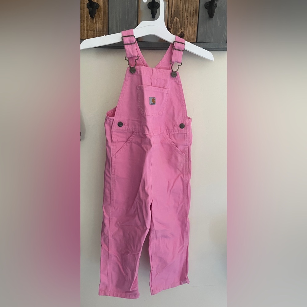 Girls 3T Carhartt Pink Girls' Pull-On Overalls- Never Worn